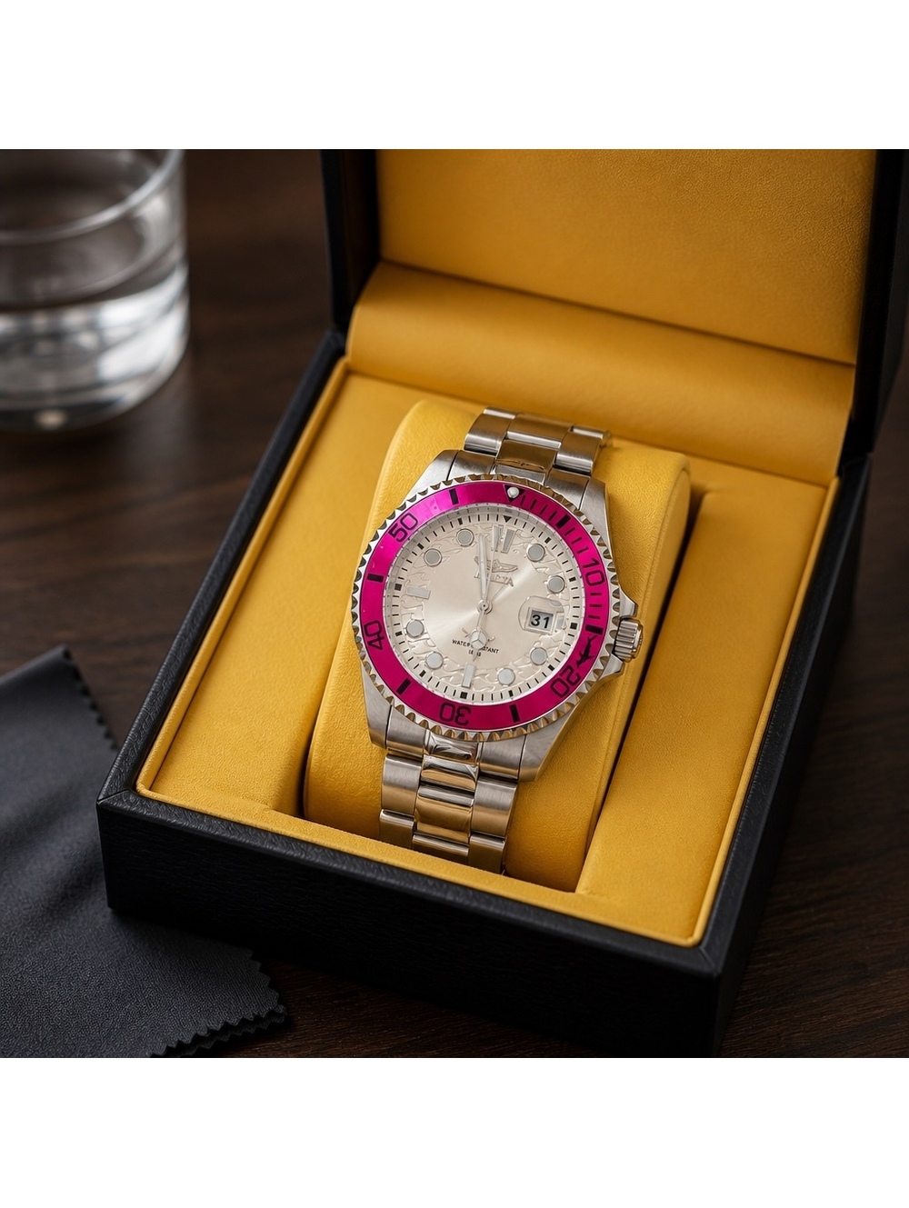 Invicta Pro Diver Regalia Men's Watch 43mm Steel Pink White 48373